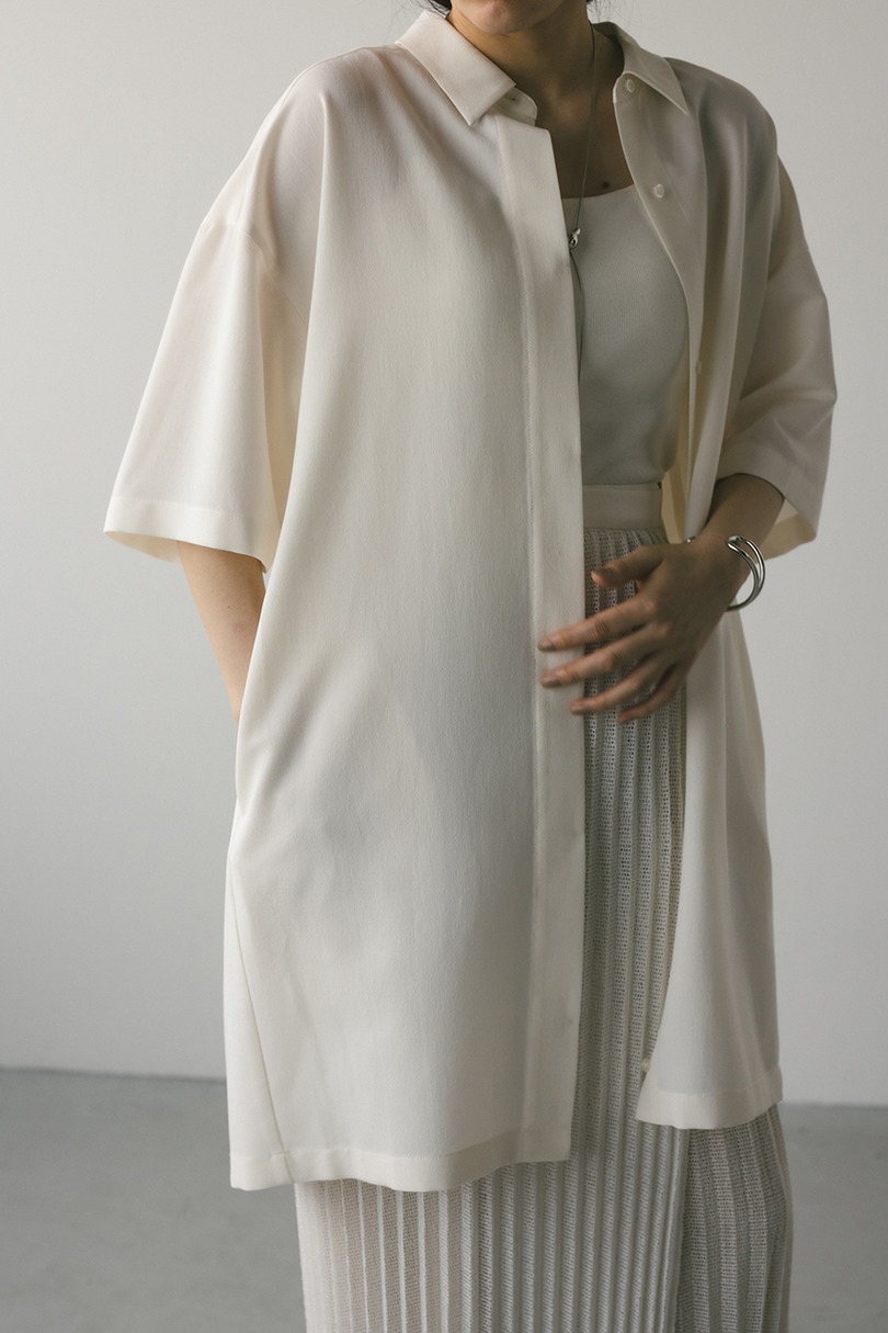 プリーツラップセットシャツワンピース 詳細画像 WHT 8