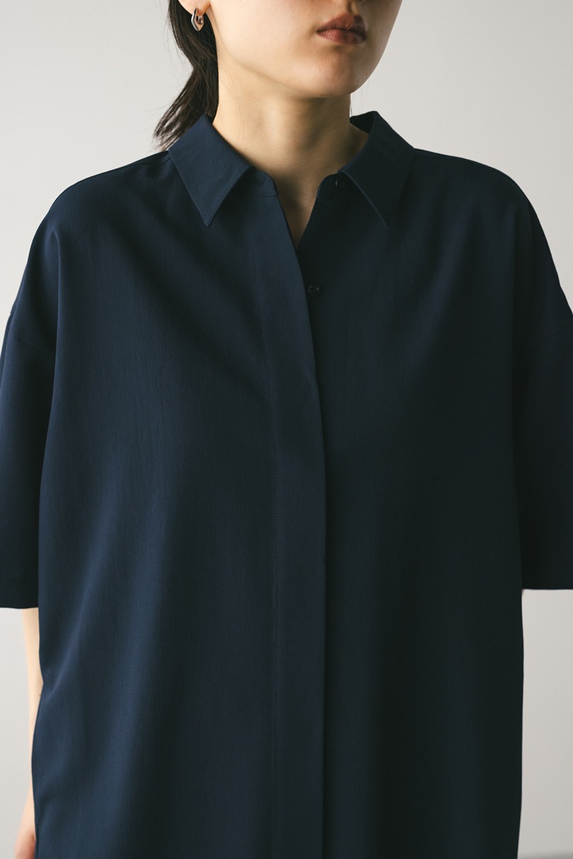 プリーツラップセットシャツワンピース 詳細画像 NVY 10