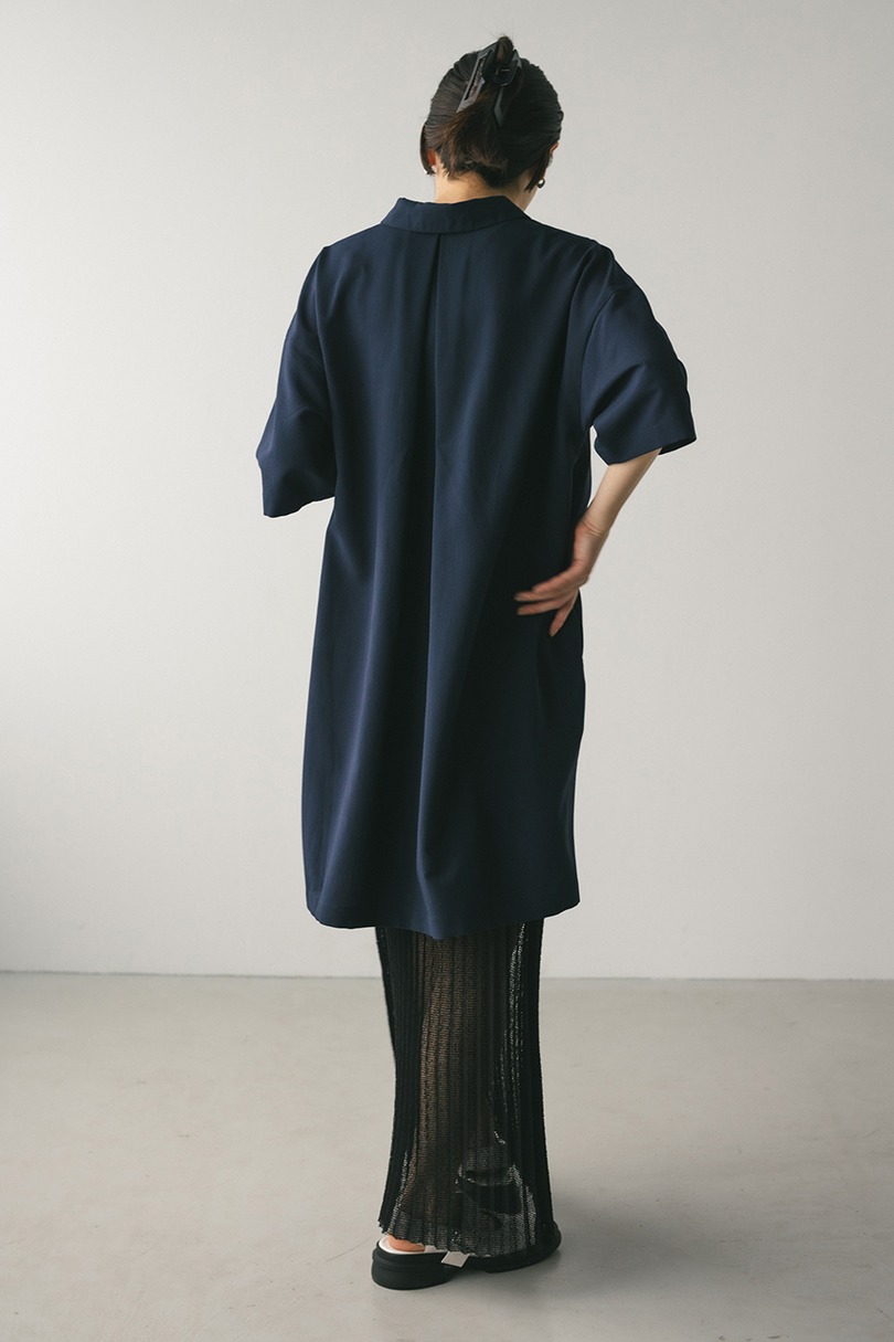 プリーツラップセットシャツワンピース 詳細画像 NVY 5