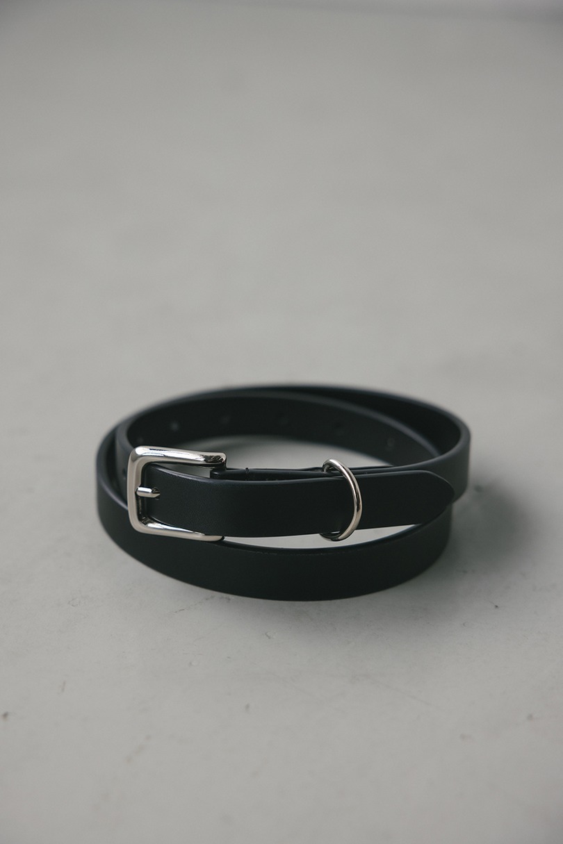 スプリットレザーナローベルト 詳細画像 BLK 2