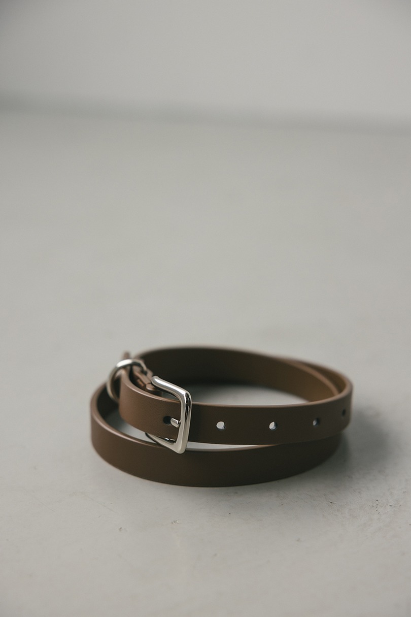 スプリットレザーナローベルト