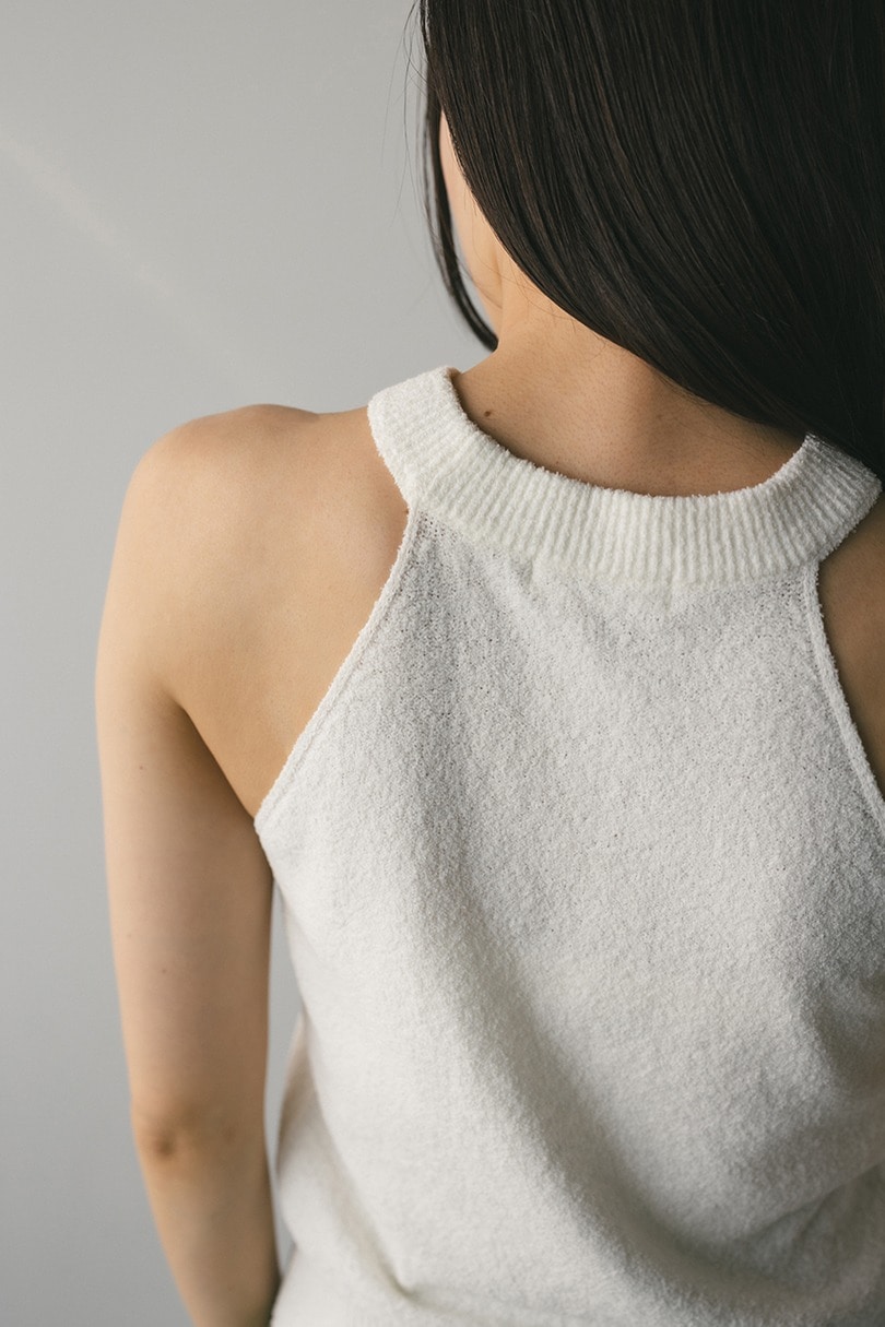 パイルアメスリニットトップ 詳細画像 WHT 10