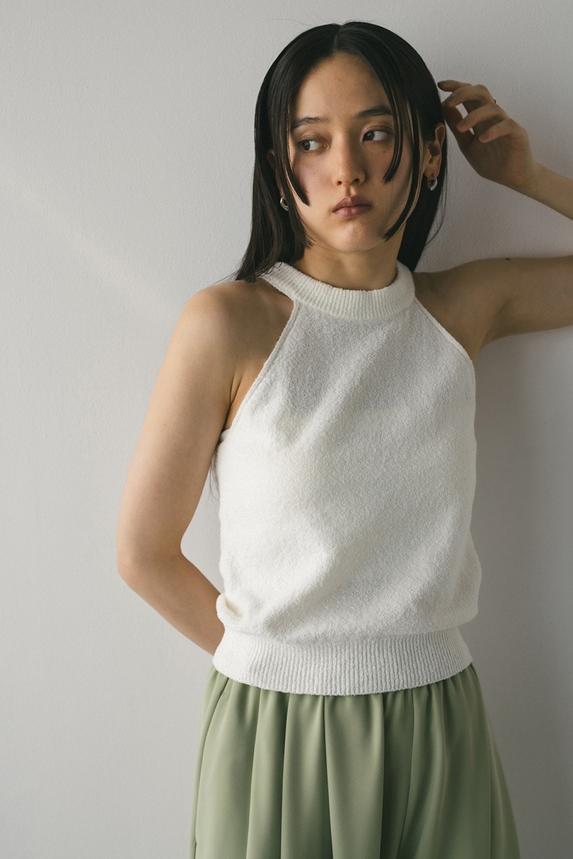 パイルアメスリニットトップ 詳細画像 WHT 5