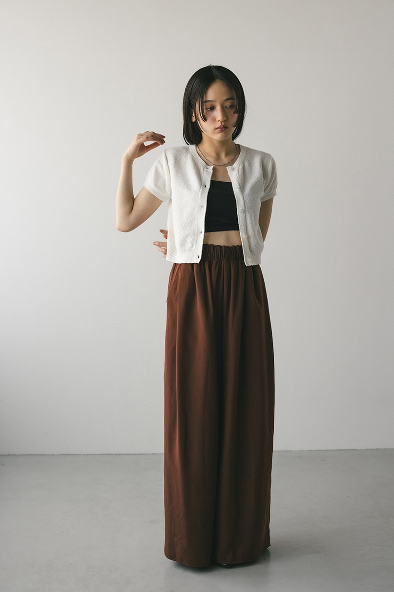 2WAYパイルニットコンパクトトップ 詳細画像 WHT 2