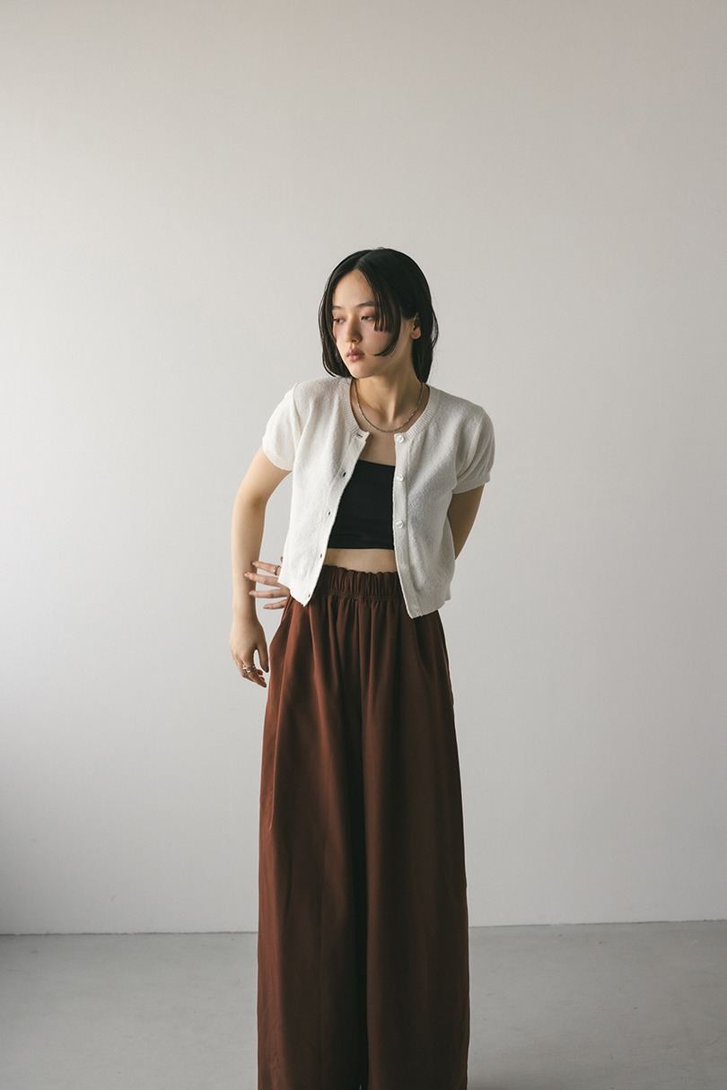 2WAYパイルニットコンパクトトップ 詳細画像 WHT 4