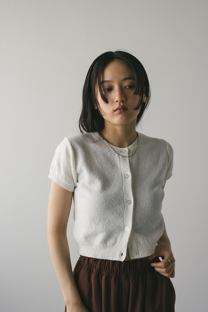 2WAYパイルニットコンパクトトップ 詳細画像 WHT 5