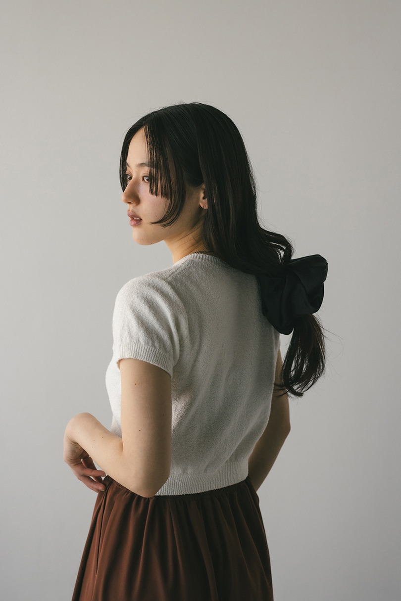 2WAYパイルニットコンパクトトップ 詳細画像 WHT 6