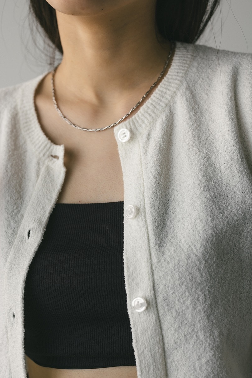 2WAYパイルニットコンパクトトップ 詳細画像 WHT 9