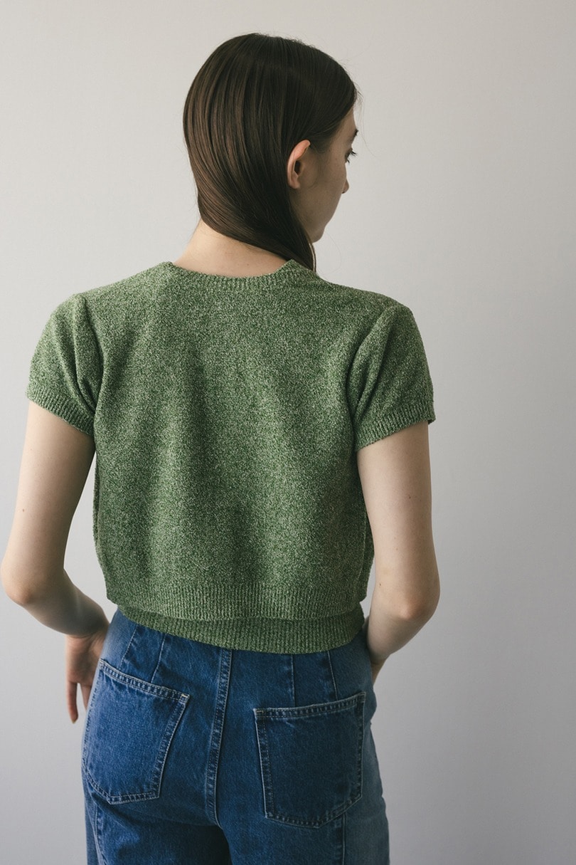 2WAYパイルニットコンパクトトップ 詳細画像 GRN 4