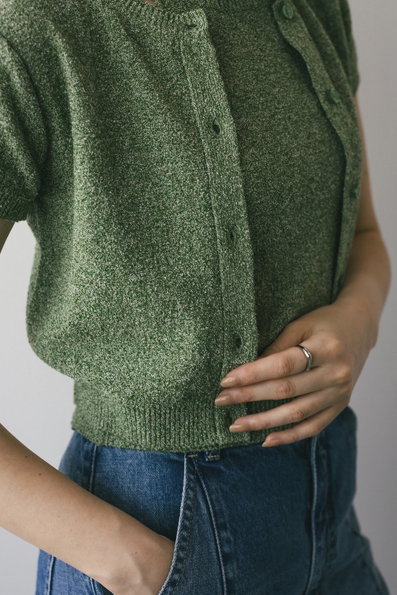 2WAYパイルニットコンパクトトップ 詳細画像 GRN 7