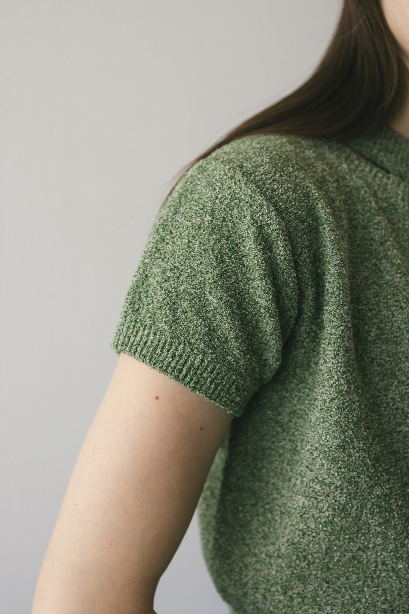 2WAYパイルニットコンパクトトップ 詳細画像 GRN 8