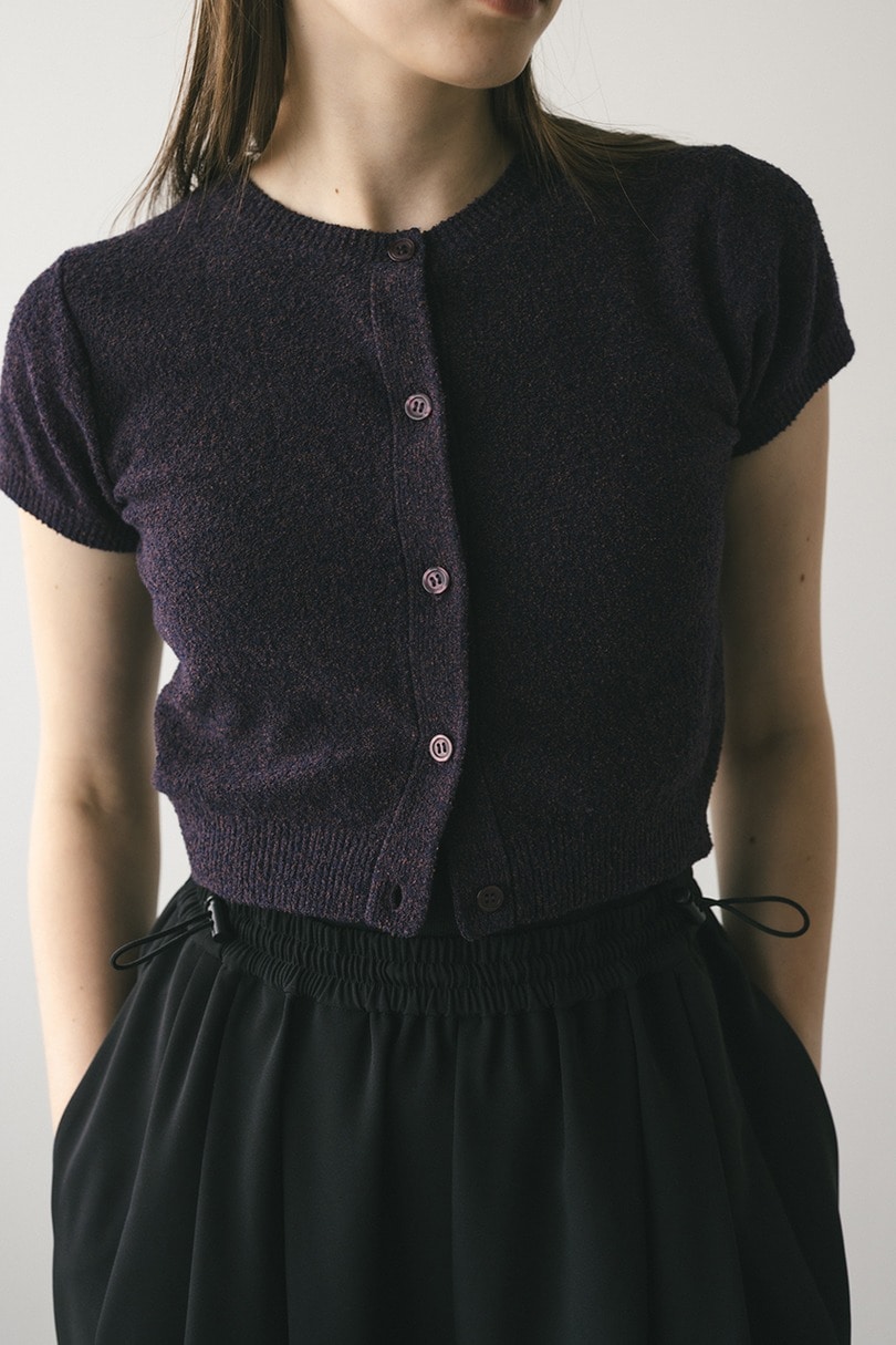 2WAYパイルニットコンパクトトップ