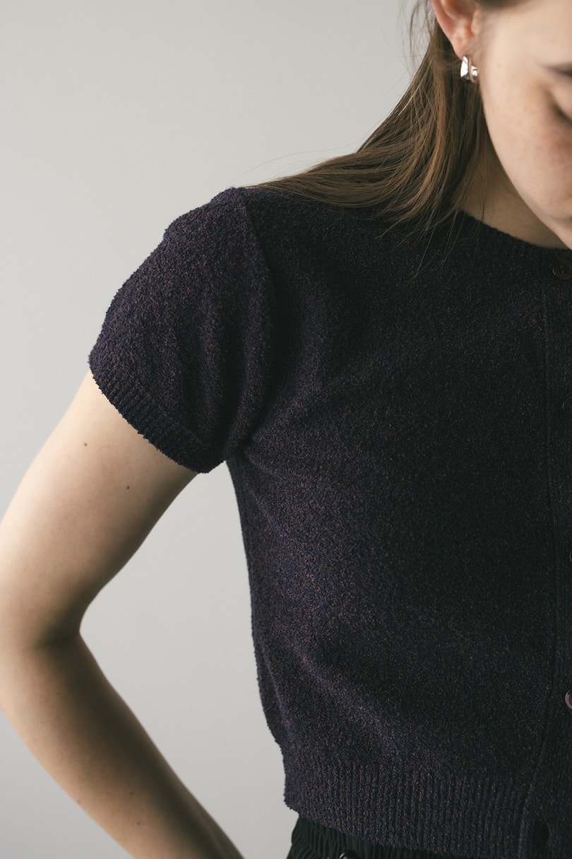 2WAYパイルニットコンパクトトップ 詳細画像 PUR 6