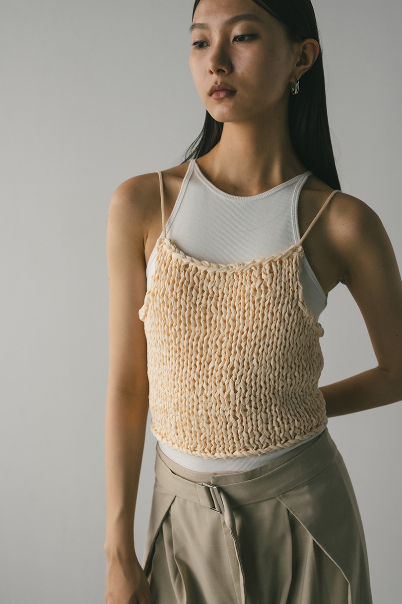 ハンドメイドニットビスチェ