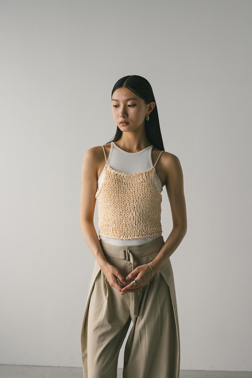 ハンドメイドニットビスチェ 詳細画像 BEG 4