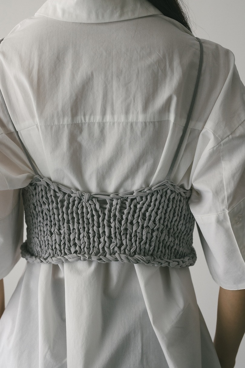 ハンドメイドニットビスチェ 詳細画像 SAX 10