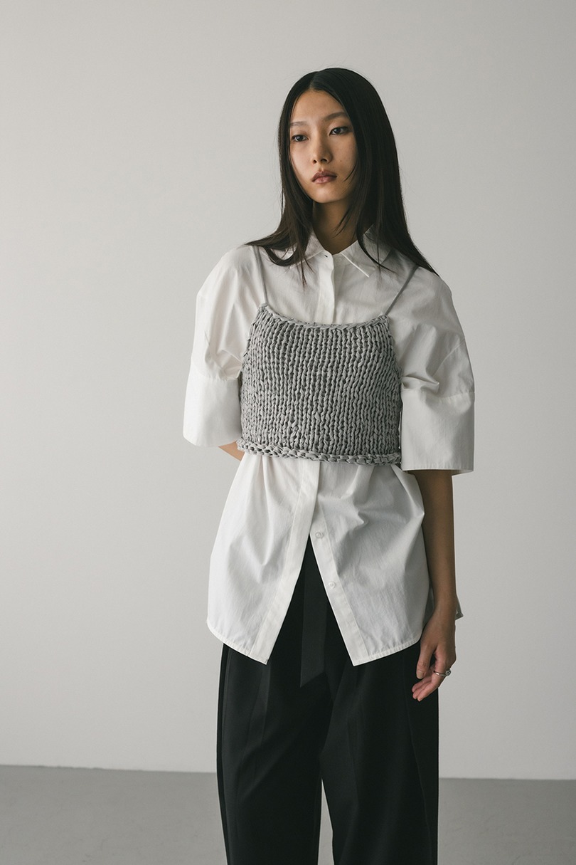 ハンドメイドニットビスチェ 詳細画像 SAX 3