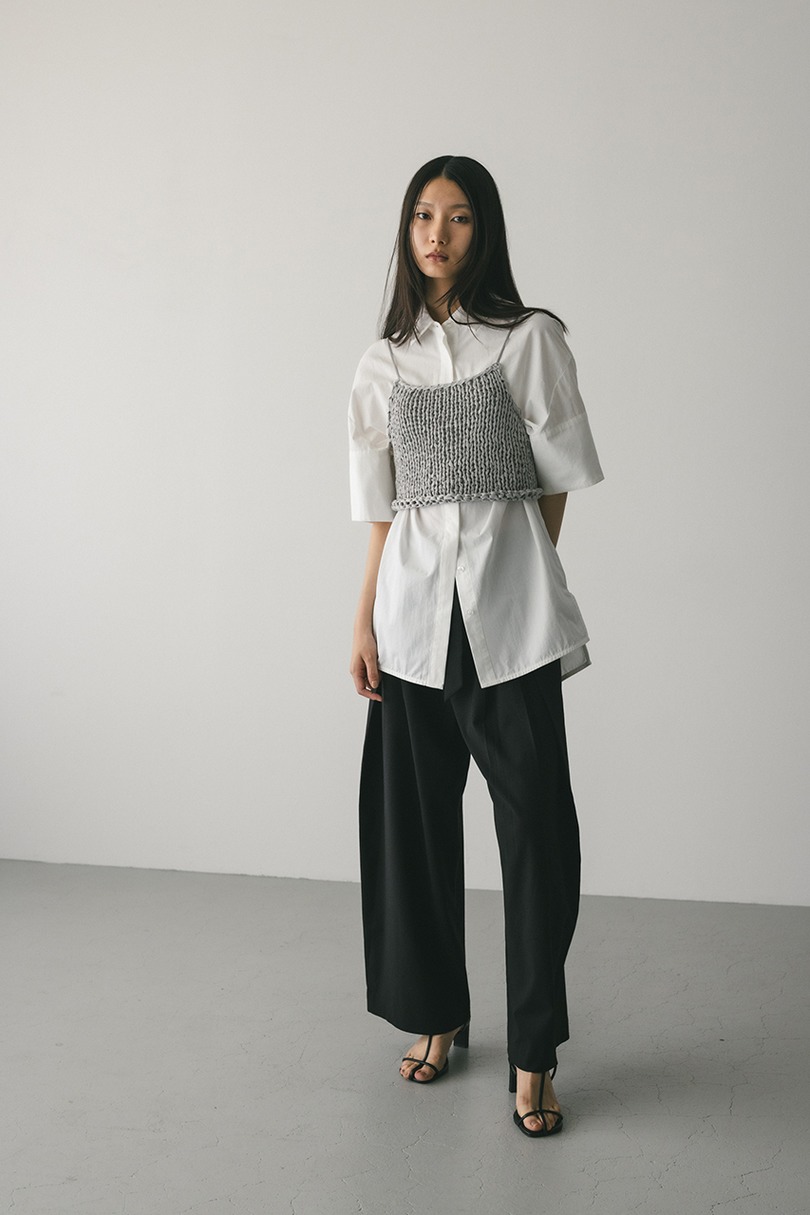 ハンドメイドニットビスチェ 詳細画像 SAX 4