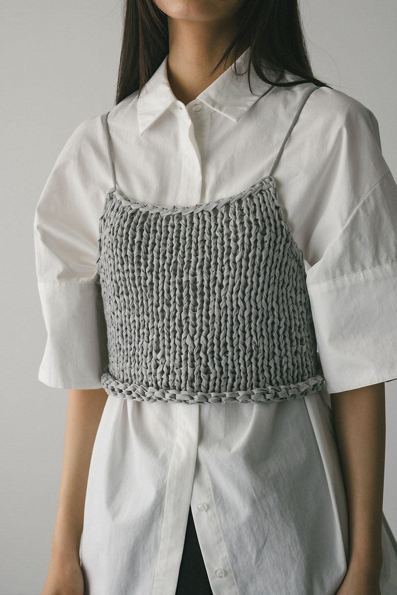 ハンドメイドニットビスチェ 詳細画像 SAX 7