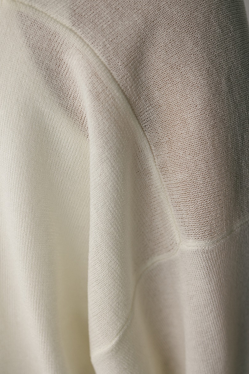 テーラーカラーニットカーデ 詳細画像 WHT 10