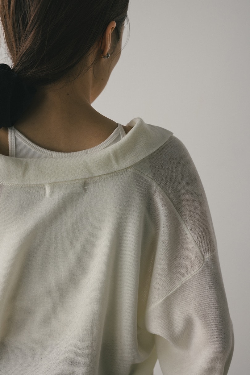 テーラーカラーニットカーデ 詳細画像 WHT 9