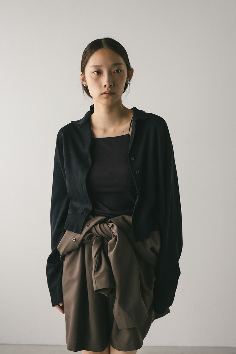 テーラーカラーニットカーデ