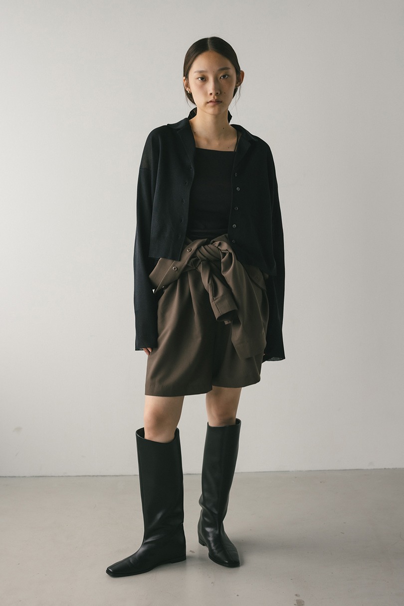 テーラーカラーニットカーデ 詳細画像 BLK 2