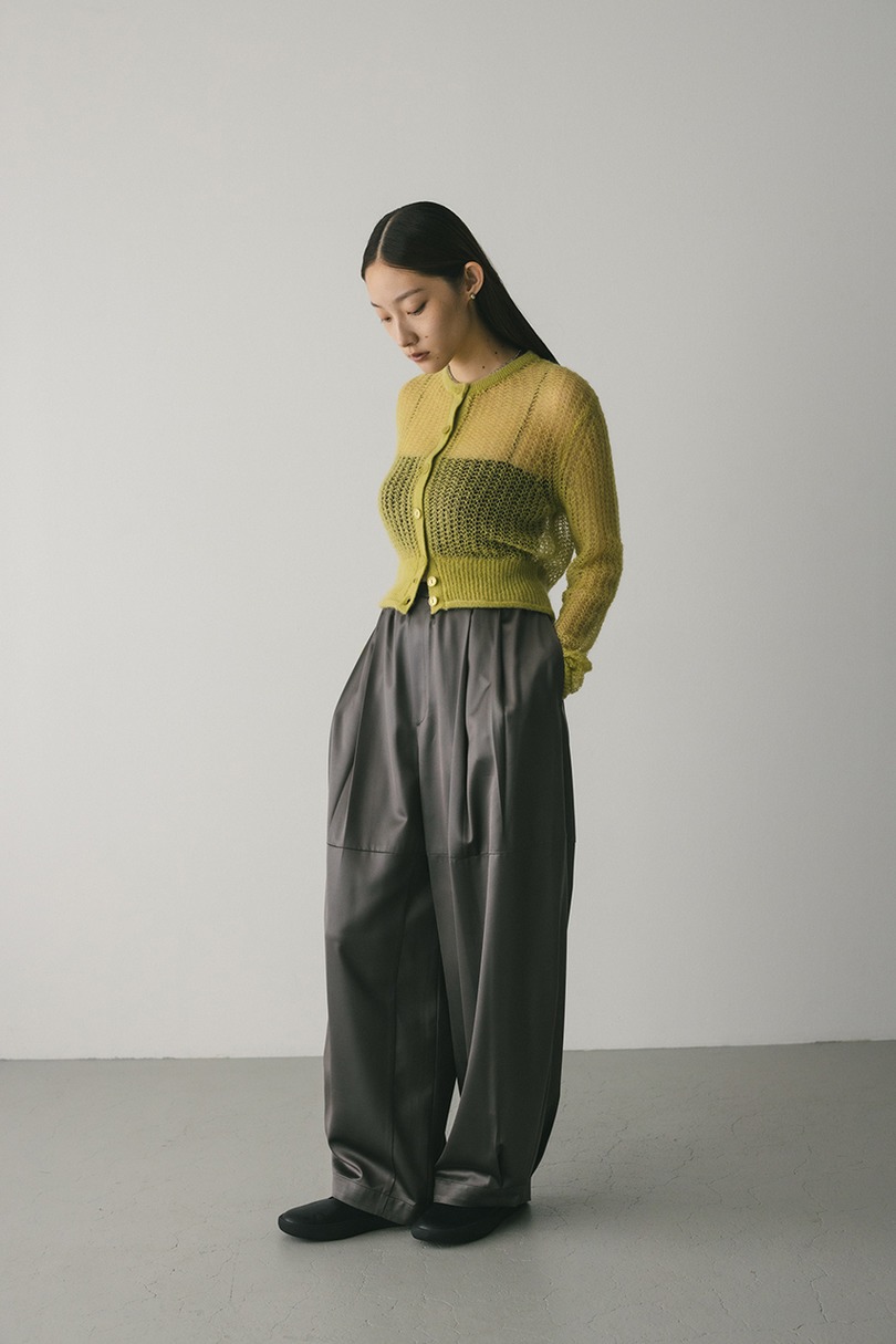 レイヤースリーブモヘアミックスニットカーデ 詳細画像 GRN 3