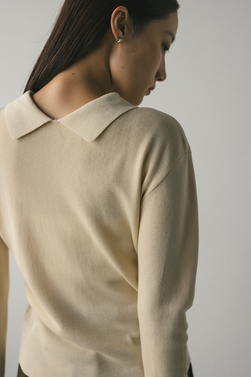 2WAYカラーニットポロ 詳細画像 IVOY 10