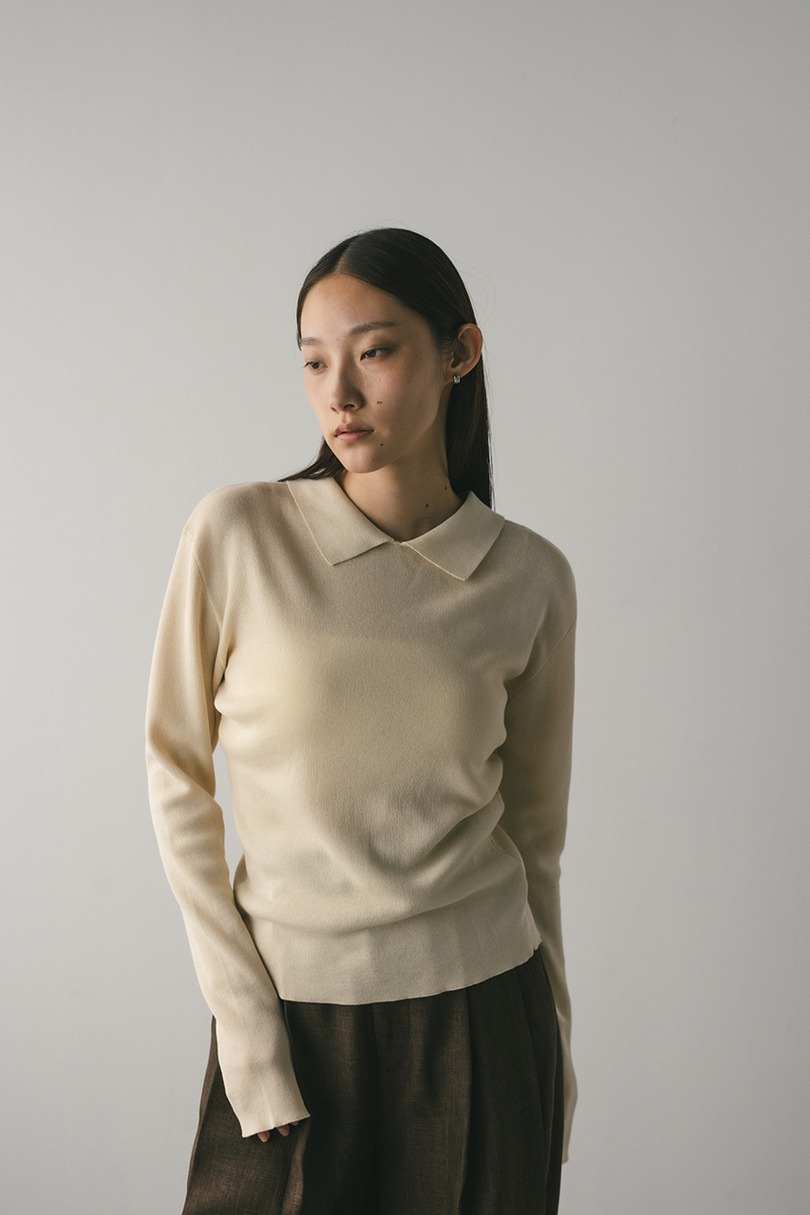 2WAYカラーニットポロ 詳細画像 IVOY 4