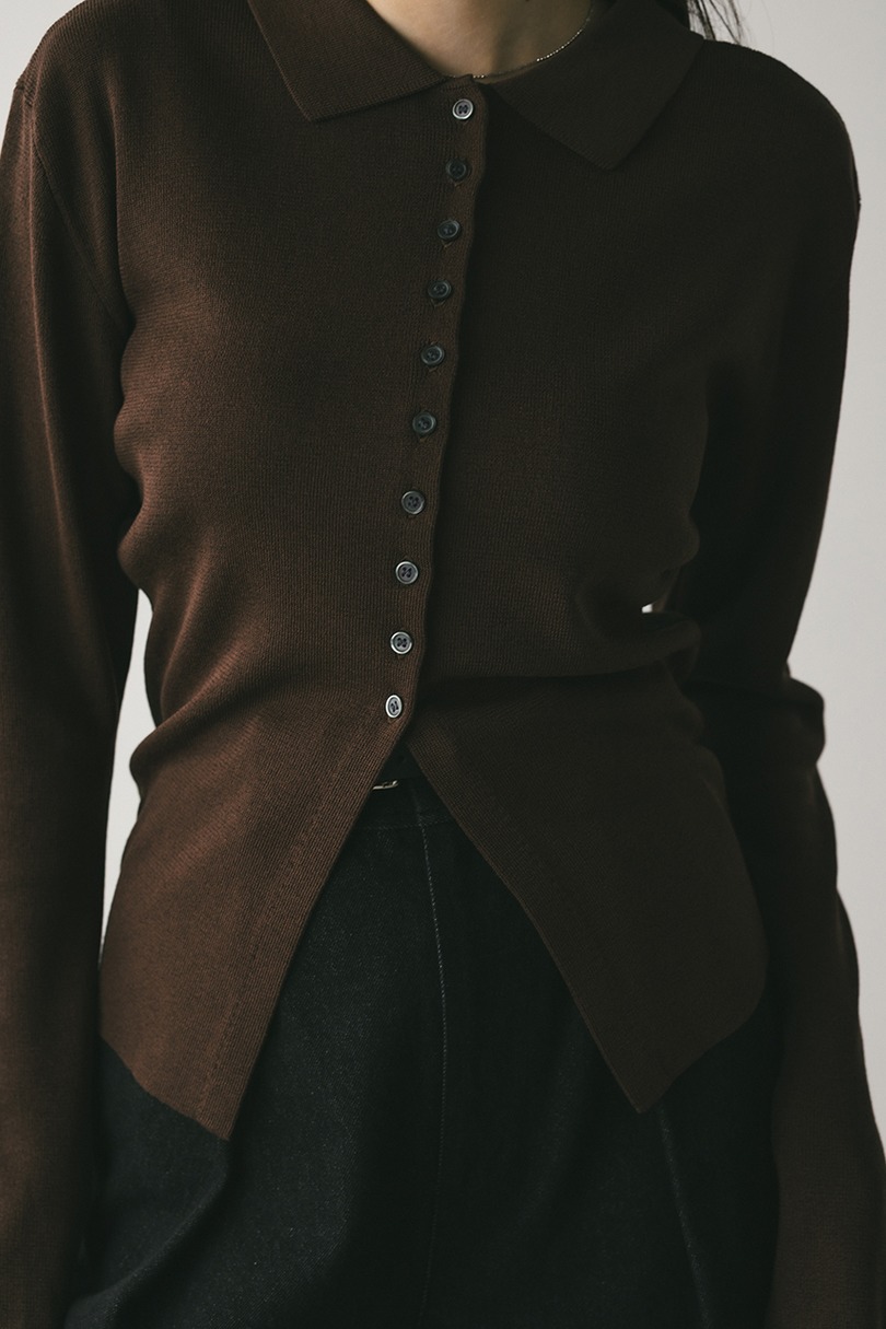 2WAYカラーニットポロ 詳細画像 BRN 10