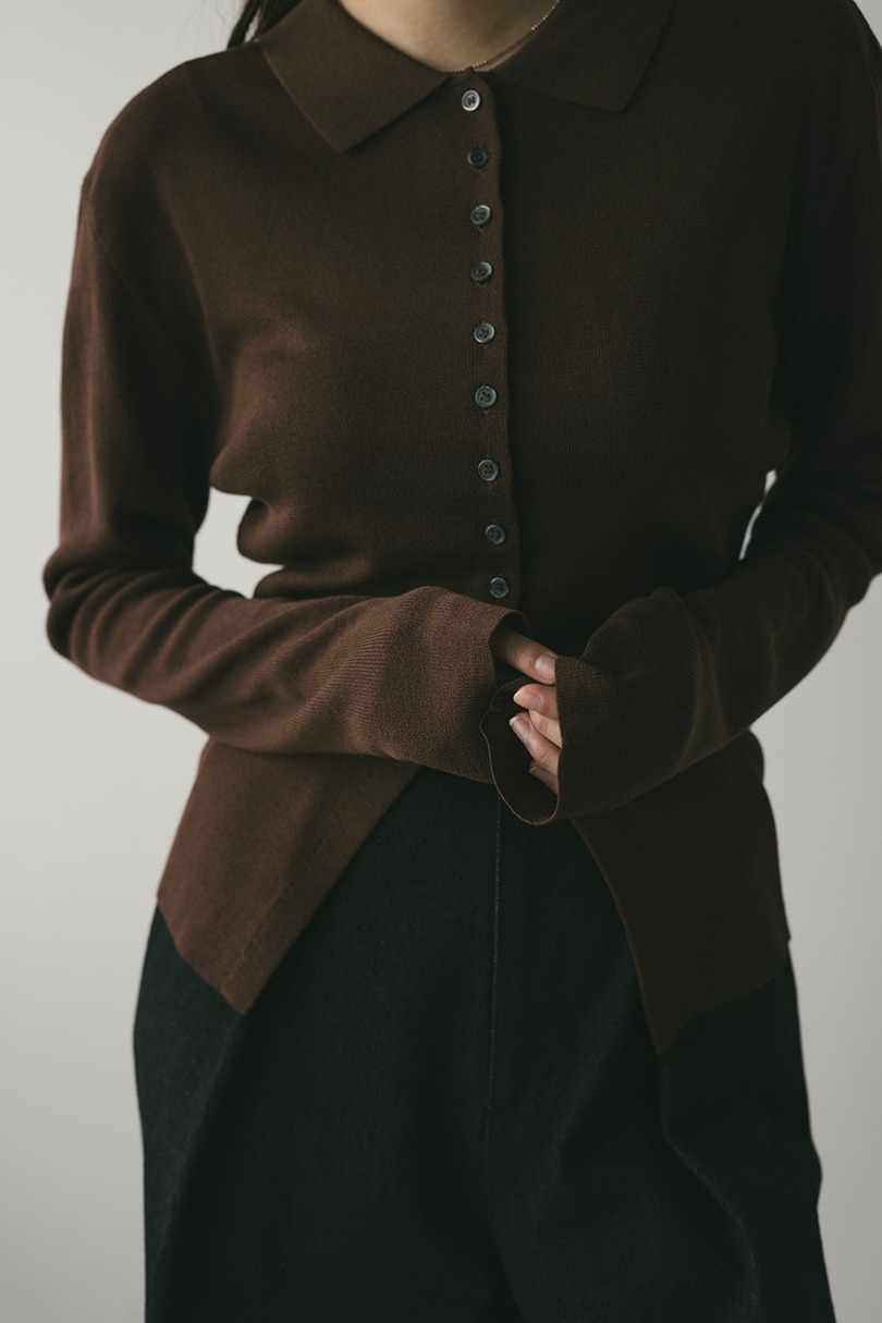 2WAYカラーニットポロ 詳細画像 BRN 11