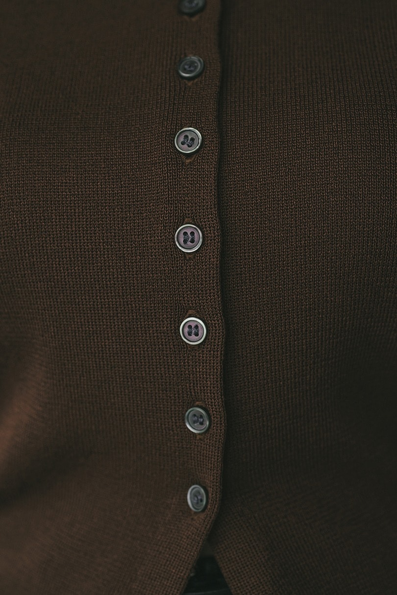 2WAYカラーニットポロ 詳細画像 BRN 14