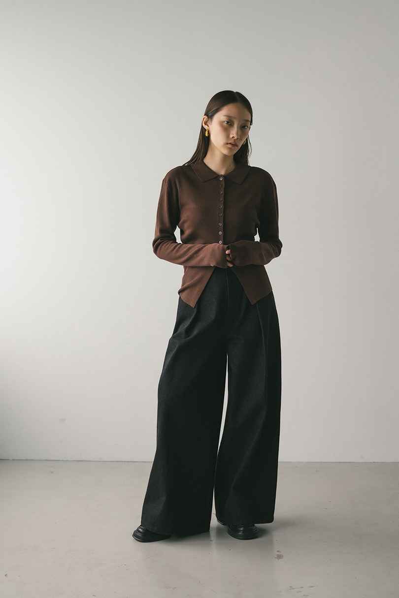 2WAYカラーニットポロ 詳細画像 BRN 2