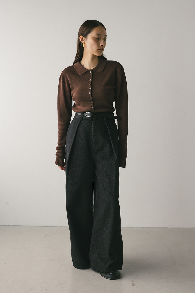 2WAYカラーニットポロ 詳細画像 BRN 5