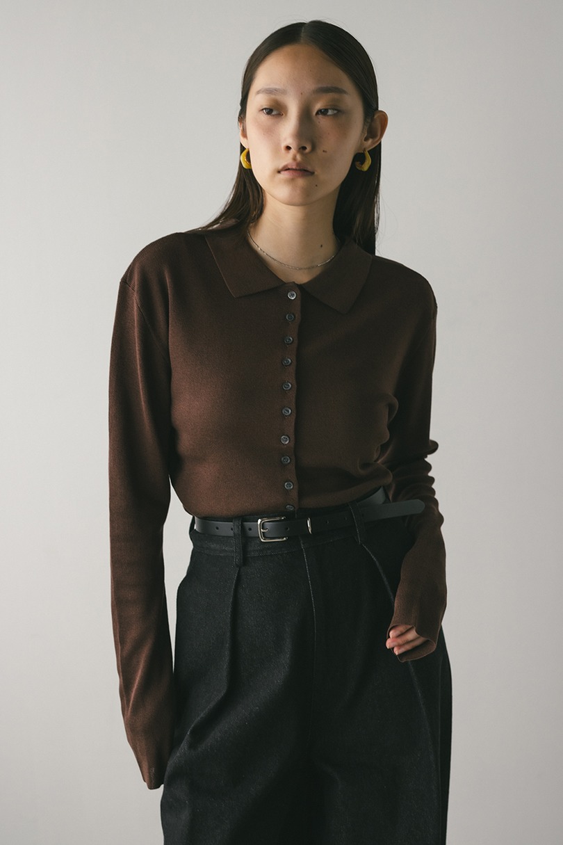 2WAYカラーニットポロ 詳細画像 BRN 6