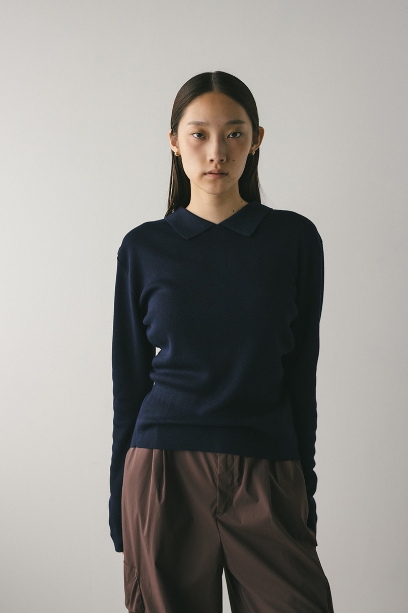 2WAYカラーニットポロ