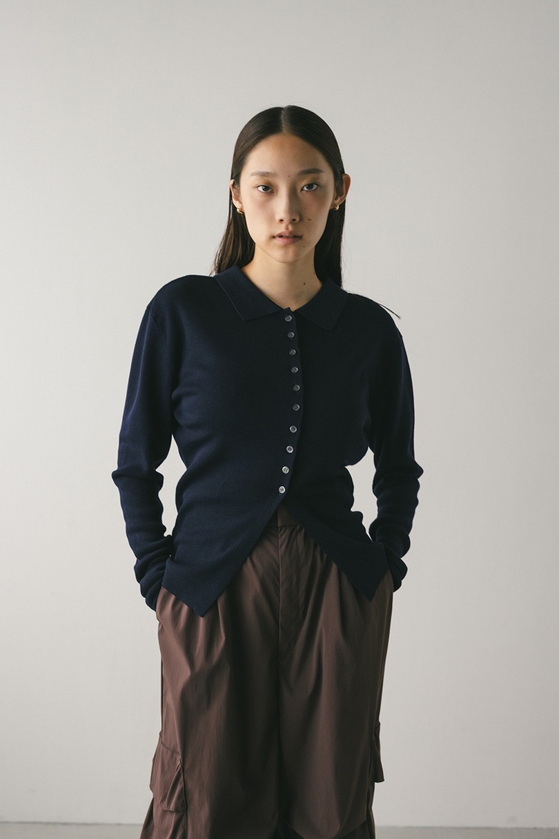 2WAYカラーニットポロ 詳細画像 NVY 5