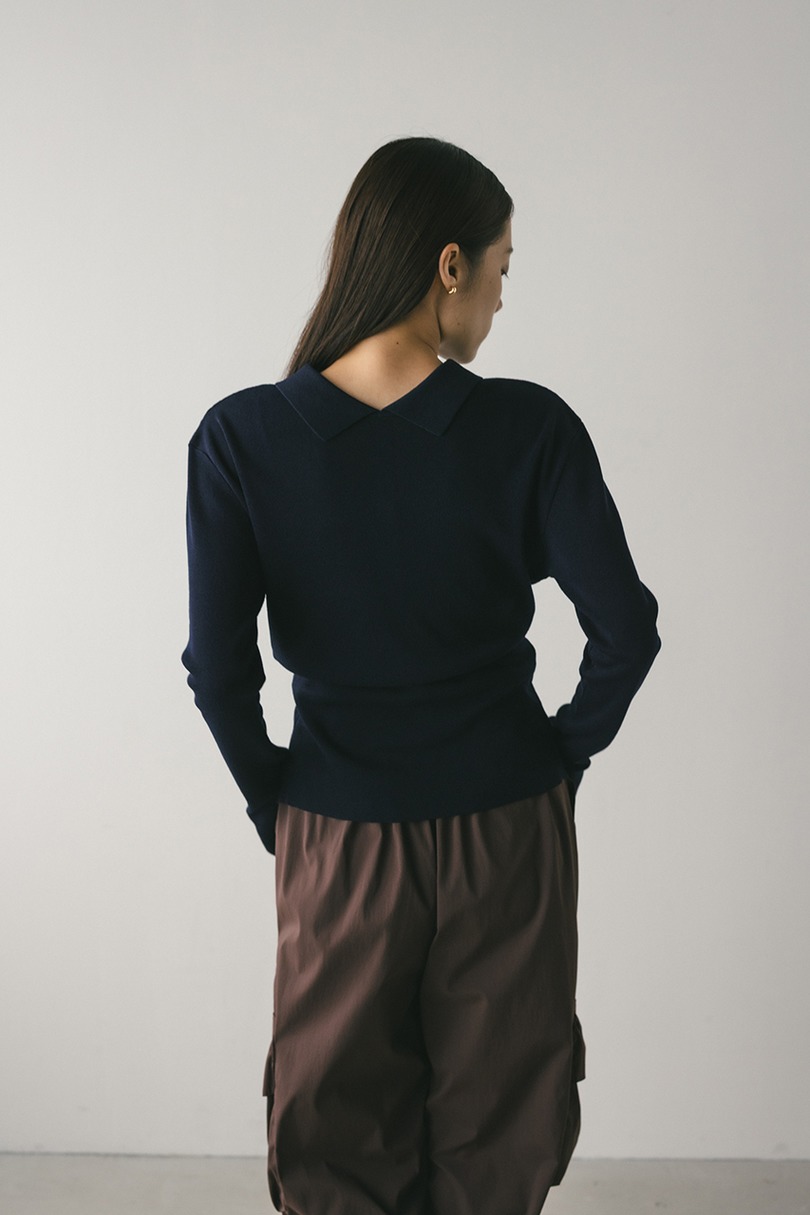 2WAYカラーニットポロ 詳細画像 NVY 6