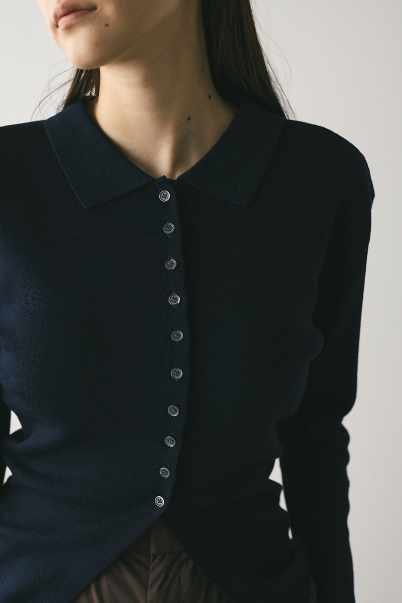 2WAYカラーニットポロ 詳細画像 NVY 7