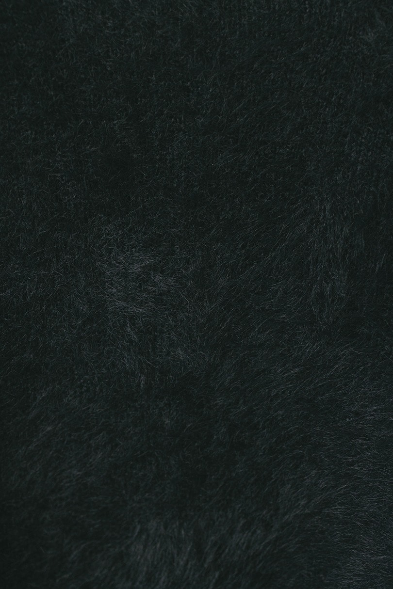 ダブルクロスシャギーニットカーデ 詳細画像 BLK 12