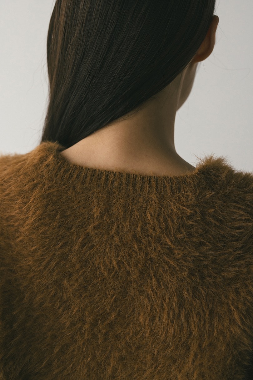 ダブルクロスシャギーニットカーデ 詳細画像 CAM 10