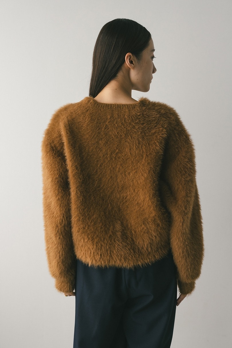 ダブルクロスシャギーニットカーデ 詳細画像 CAM 6