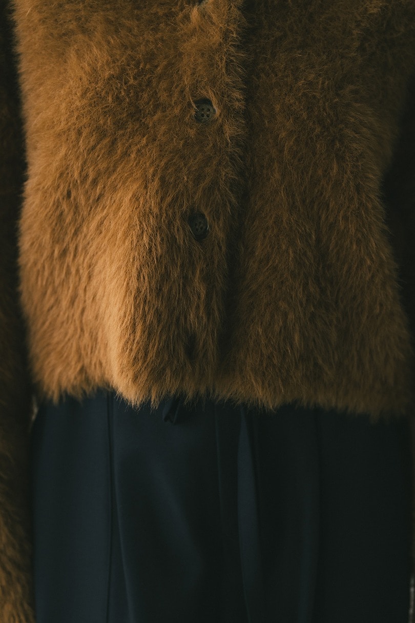 ダブルクロスシャギーニットカーデ 詳細画像 CAM 7