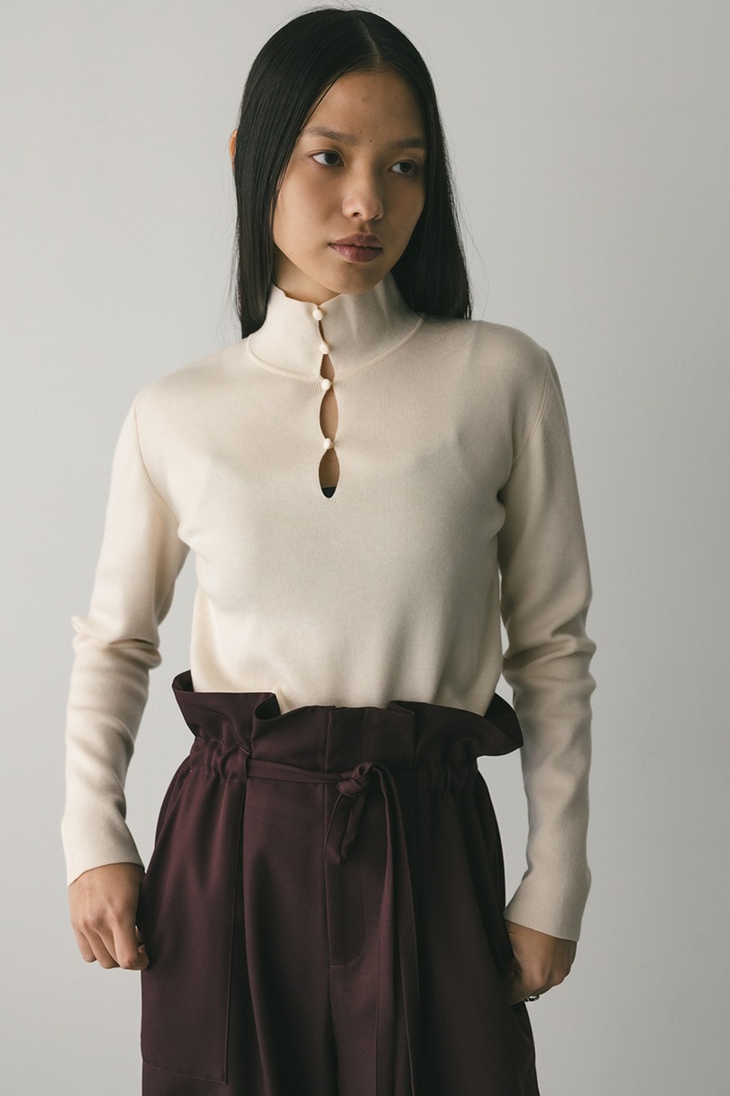 2WAYネックニットトップ