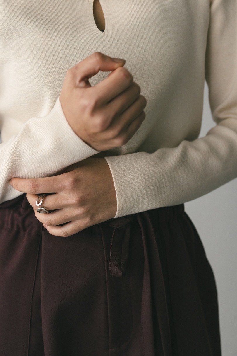 2WAYネックニットトップ 詳細画像 IVOY 7