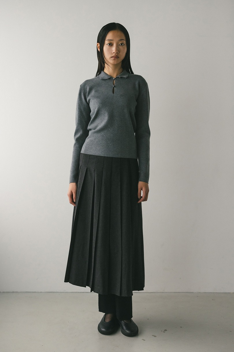 2WAYネックニットトップ 詳細画像 GRY 2