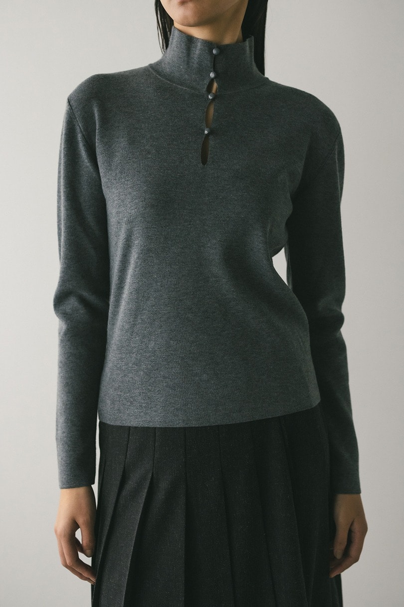 2WAYネックニットトップ 詳細画像 GRY 8