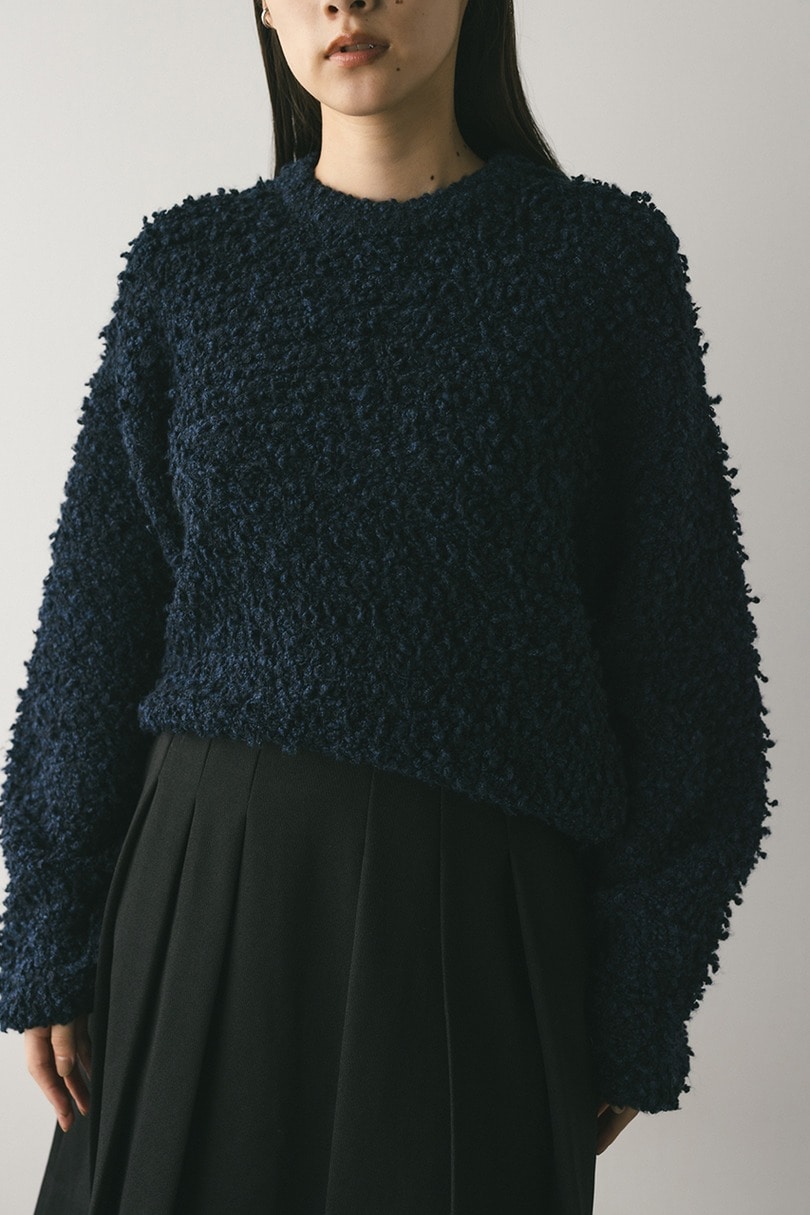 スラブミックスニットトップ 詳細画像 NVY 3