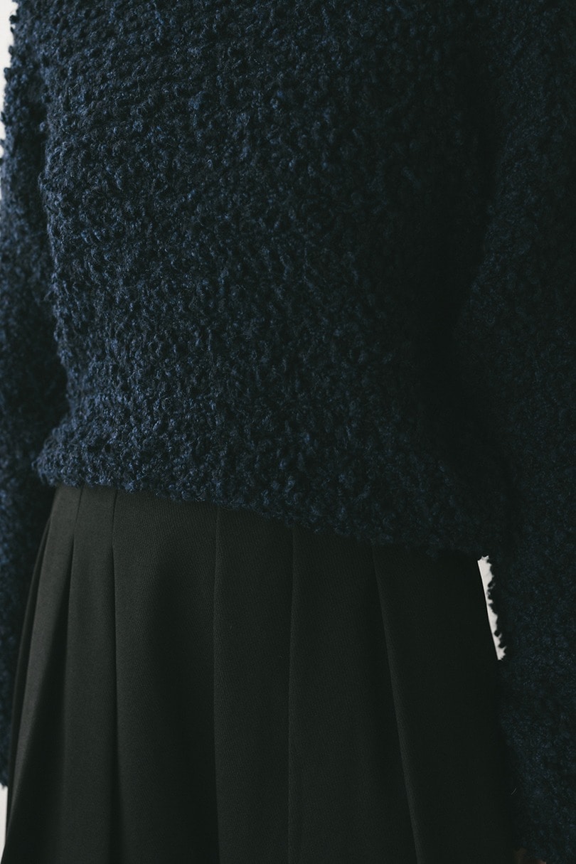 スラブミックスニットトップ 詳細画像 NVY 5